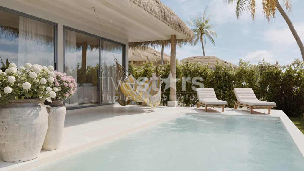 villa de styla balinais avec 2 chambres à vendre quartier Bophut, photo 19