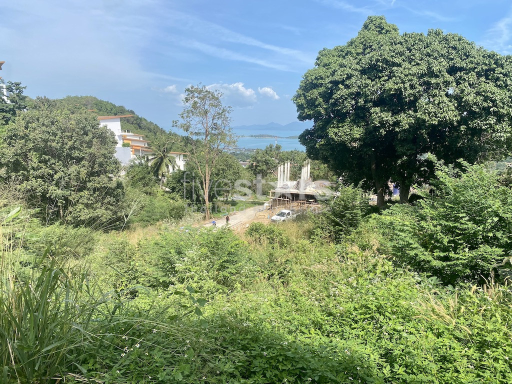 Terrain vue mer de 1 rai à vendre quartier Plai Laem