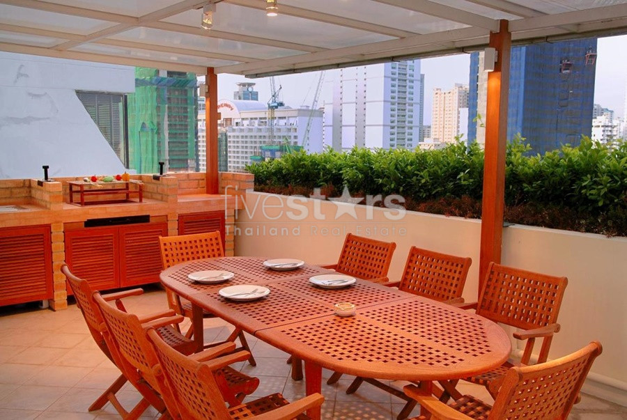 For Sale penthouse with roof garden 2 bedroom plus office room condo in Nana area, photo 8