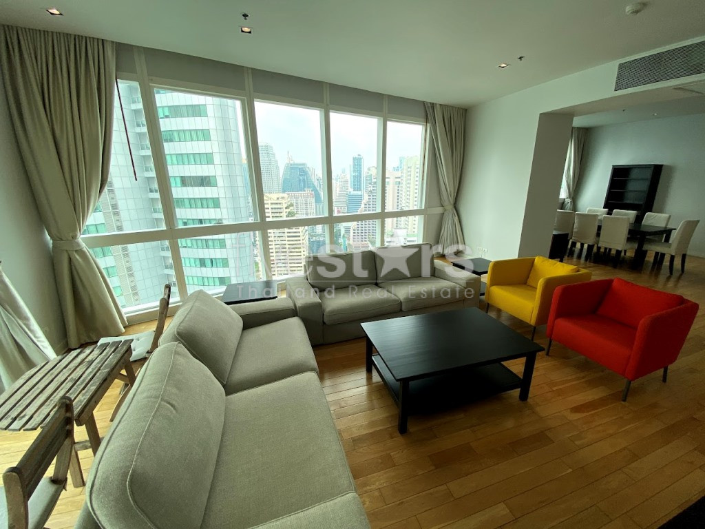 Condo de grande hauteur de 3 chambres à louer sur Asoke, photo 2