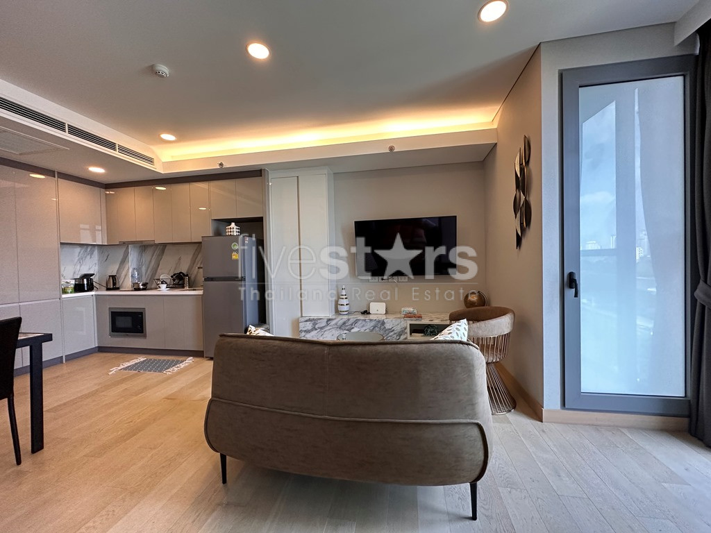 Condo moderne 1 chambre à louer sur la route Ratchadaphisek vers Asoke, photo 6