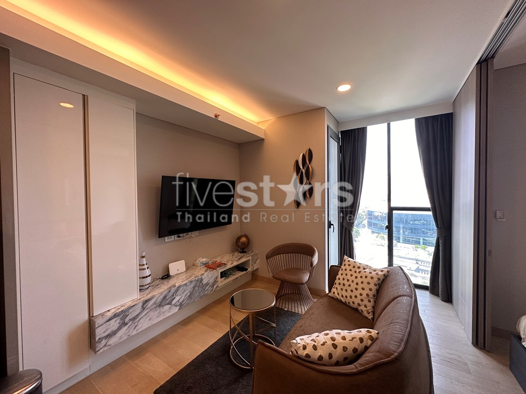 Condo moderne 1 chambre à louer sur la route Ratchadaphisek vers Asoke, photo 4
