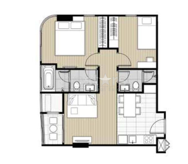 Appartement moderne de 2 chambres à vendre à Asoke, photo 14