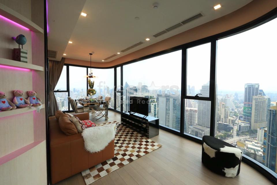 Joli condo décoré de 3 chambres à louer près de BTS Asoke, photo 2