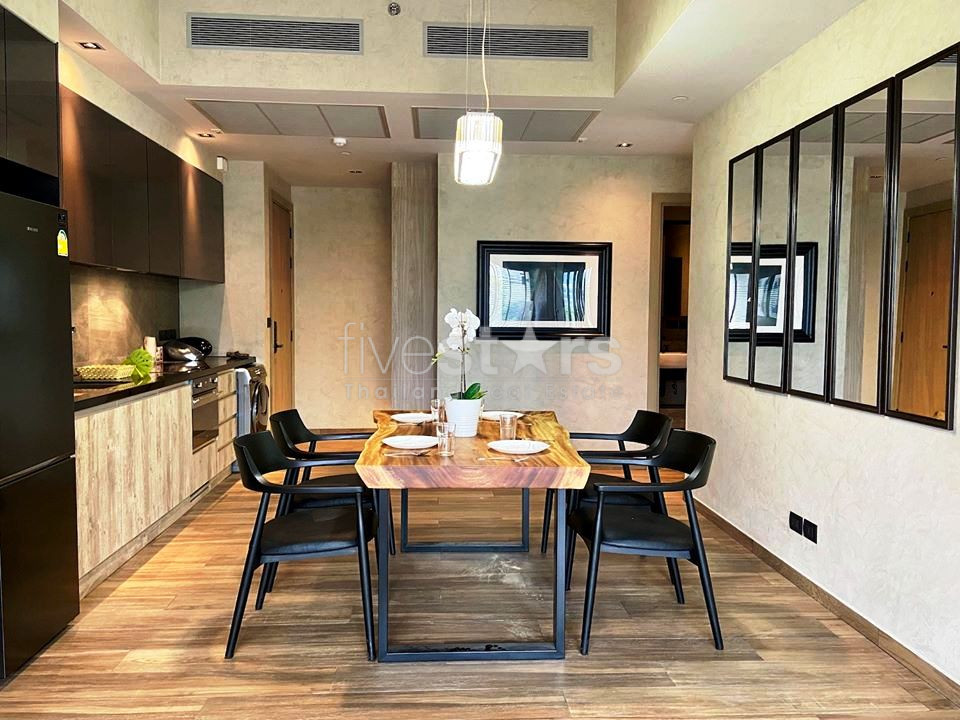 Loft style 2 bedrooms condo for rent in Asoke near MRT Petchaburi and airport link, photo 6