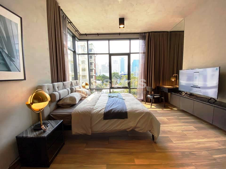 Loft style 2 bedrooms condo for rent in Asoke near MRT Petchaburi and airport link, photo 9