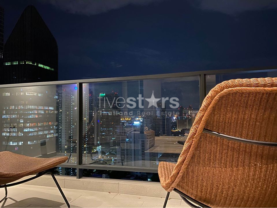 Modern 2 bedrooms condo for rent only 3 minutes walk to MRT Petchburi, photo 8