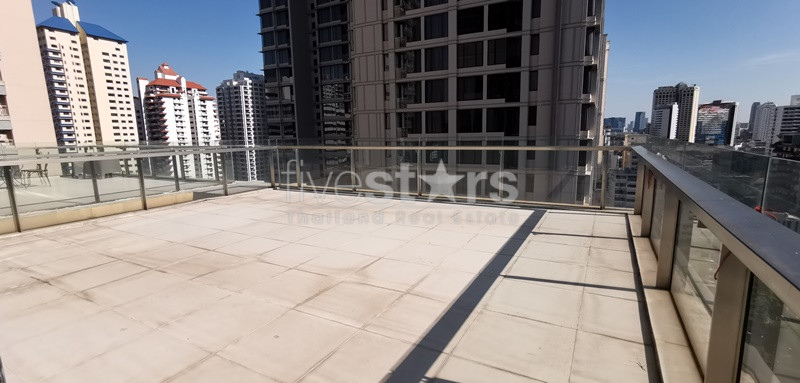2 bedroom duplex open view condo for rent on Asoke, photo 20