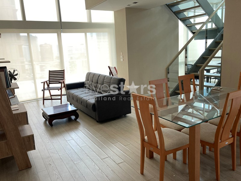 2 bedroom duplex open view condo for rent on Asoke