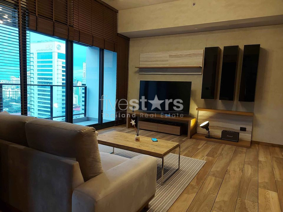Modern 2 bedrooms condo for rent only 3 minutes walk to MRT Petchburi, photo 4