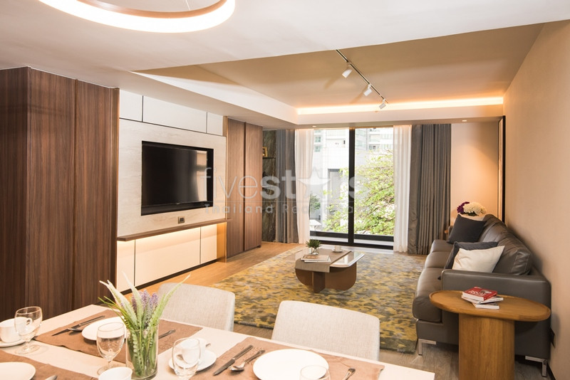 Condo de 3 chambres à louer près de la station BTS Asoke, photo 2