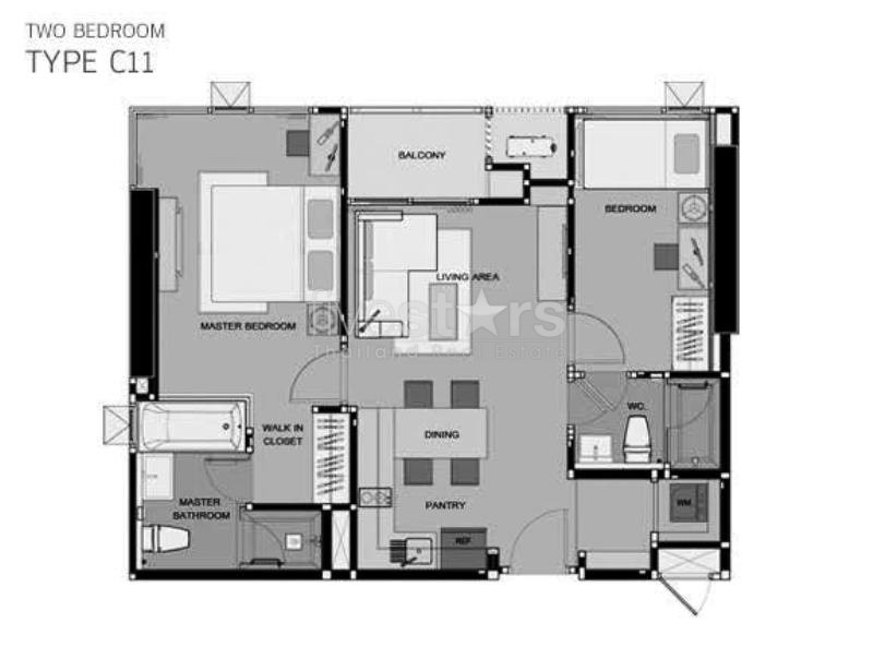 2 bedrooms condo for sale close to BTS Onnut, photo 14