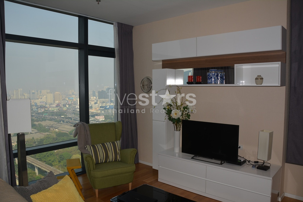 Appartement 1 chambre moderne et haut en étage quartier Petchaburi, photo 7