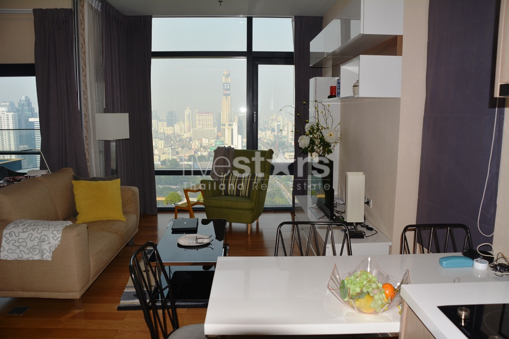 Appartement 1 chambre moderne et haut en étage quartier Petchaburi, photo 5
