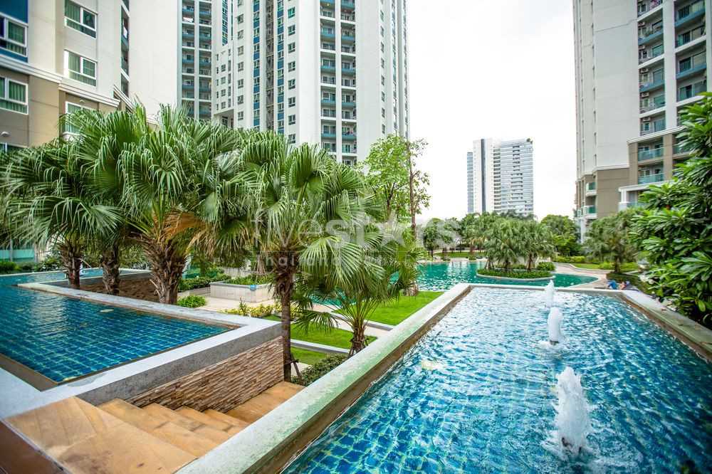 2 bedrooms condo for rent near MRT Phra Ram 9, photo 11