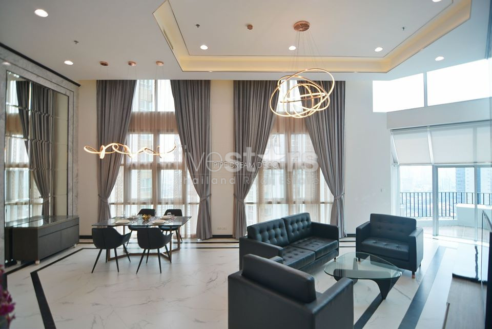 Unique 2 bedrooms condo for rent near MRT Phraram 9, photo 2