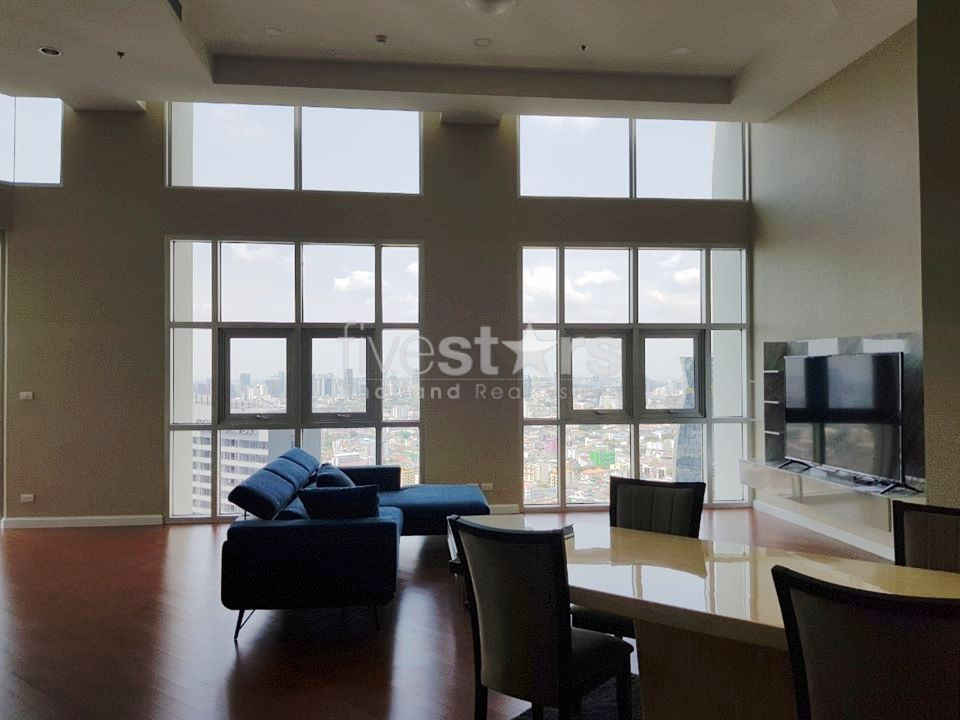Penthouse 3 bedrooms condo for rent near MRT Phraram9, photo 2