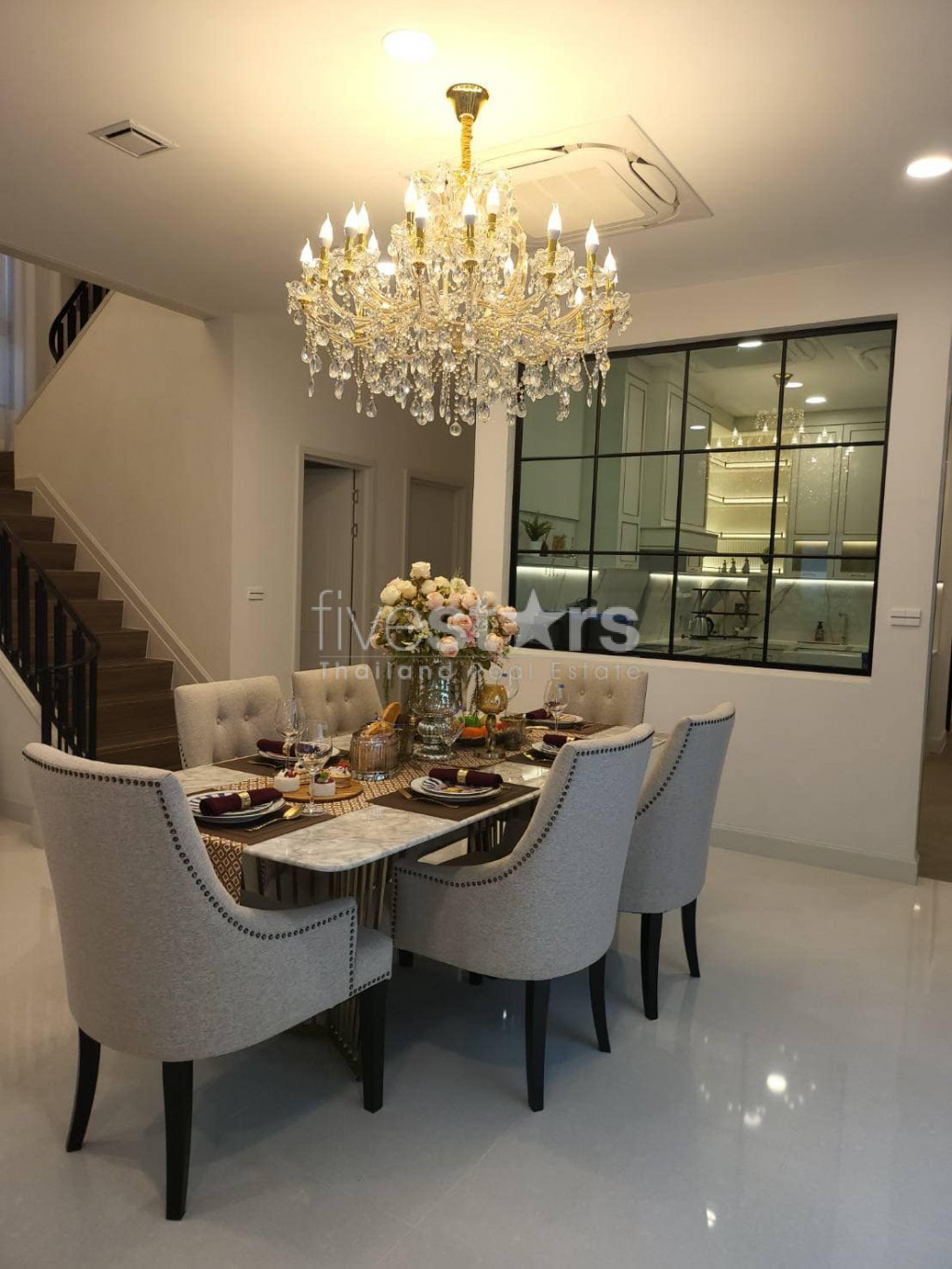 Maison de super luxe 4 chambres à louer sur Rama 9 - New Krungthepkreetha, photo 12