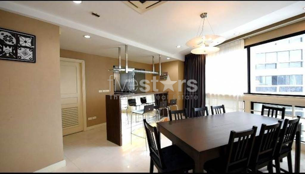 Vistas de 3 dormitorios en condominio de 3 lados en alquiler en Phrom Phong, photo 5