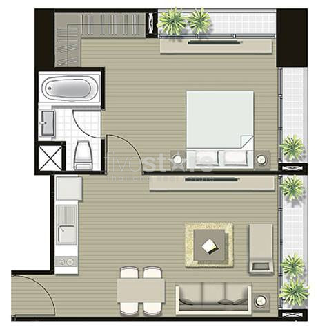 1 bedroom condo for rent close to Phrom Phong BTS station, photo 5