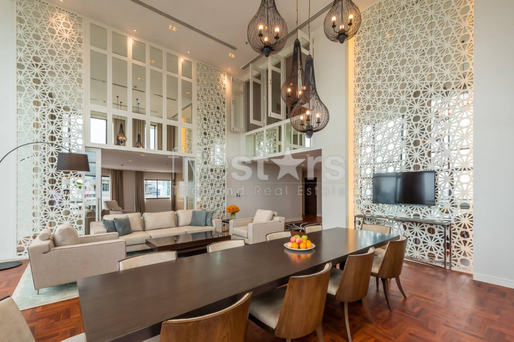 Penthouse en duplex de 4 chambres à louer à Phrom Phong, photo 2