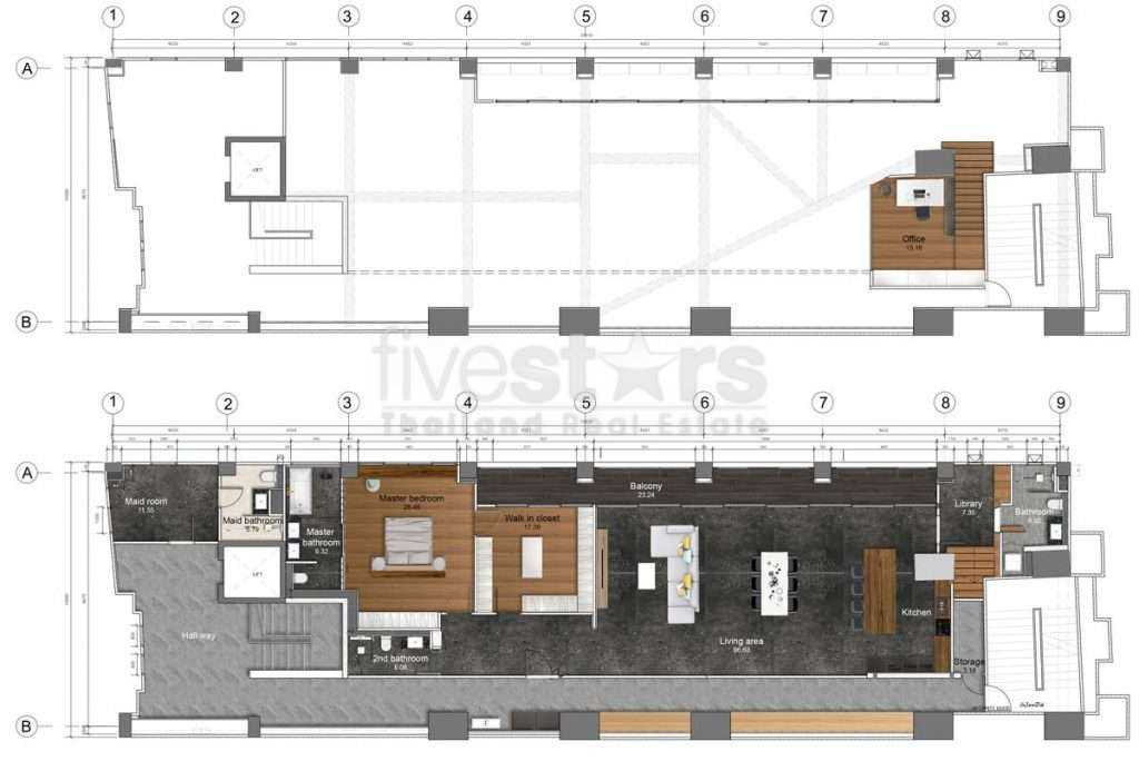 Appartement de standing spacieux à vendre quartier Phromphong, photo 13