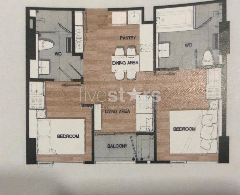 Appartement de 2 chambres à louer sur Sukhumvit 36, près de Thonglor, photo 11