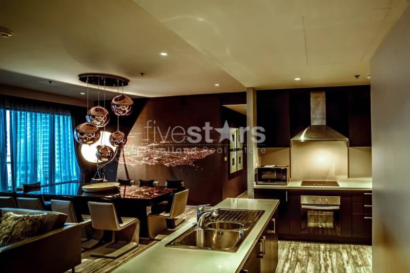 Condo de luxe moderne de 3 chambres à louer Phrom Phong, photo 2