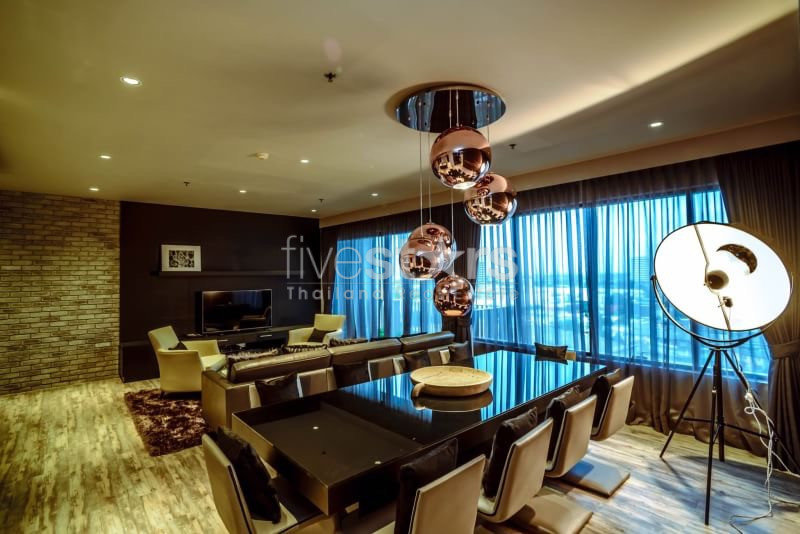Condo de luxe moderne de 3 chambres à louer Phrom Phong, photo 5