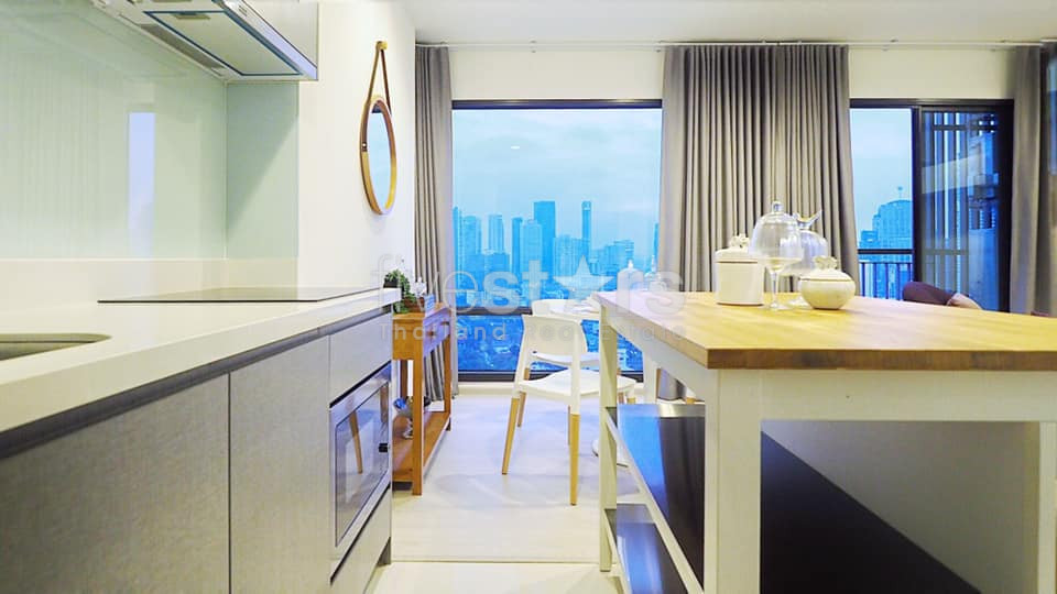 Modern 2 bedrooms high floor for rent near BTS Thonglor, photo 7