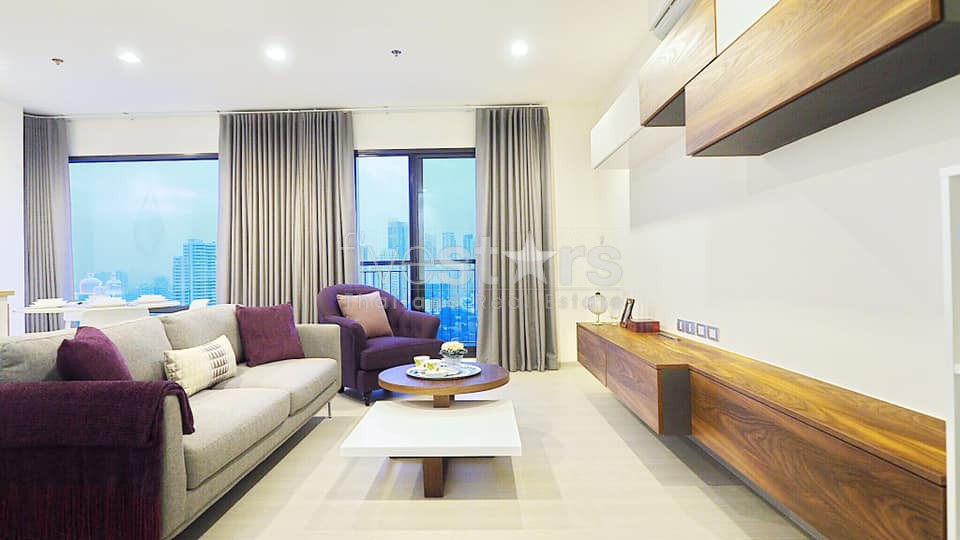 Modern 2 bedrooms high floor for rent near BTS Thonglor, photo 2