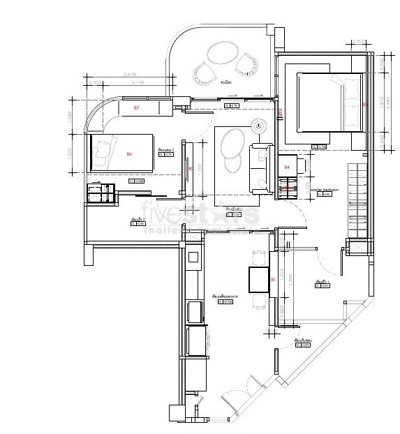 Condo neuf de 2 chambres à louer à Phromphong, photo 14