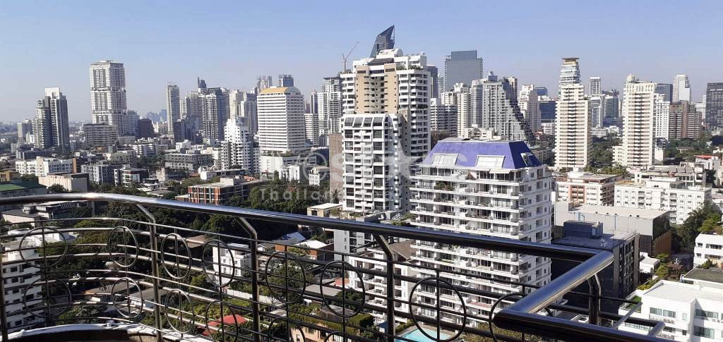 3 chambres long balcon belle vue à louer sur Thong Lo, photo 2