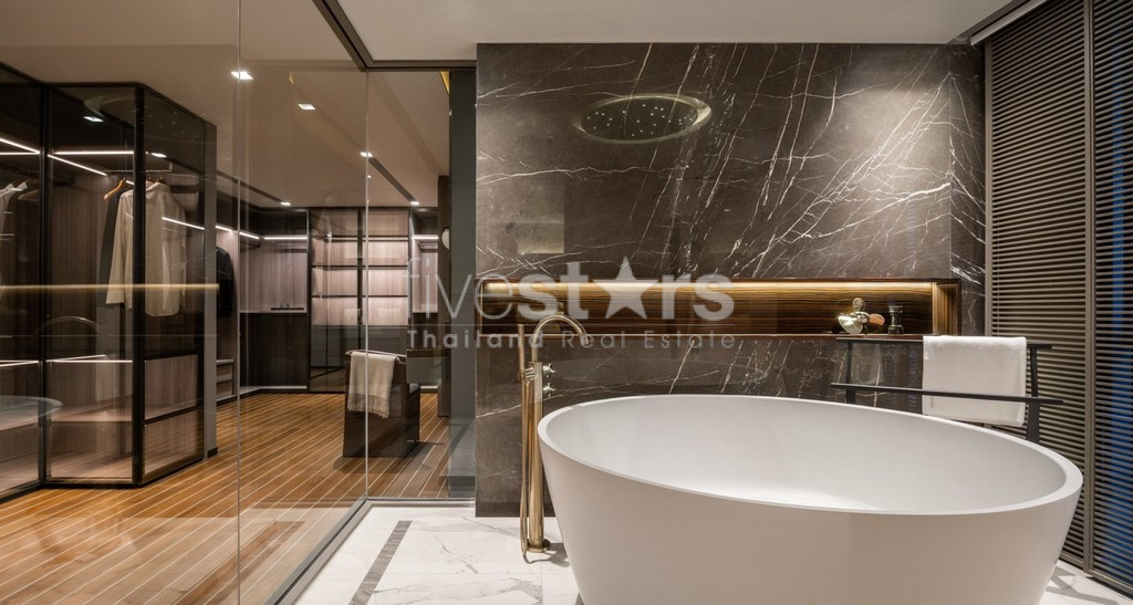 Penthouse de 4 chambres avec piscine privative à vendre quartier Phromphong, photo 13
