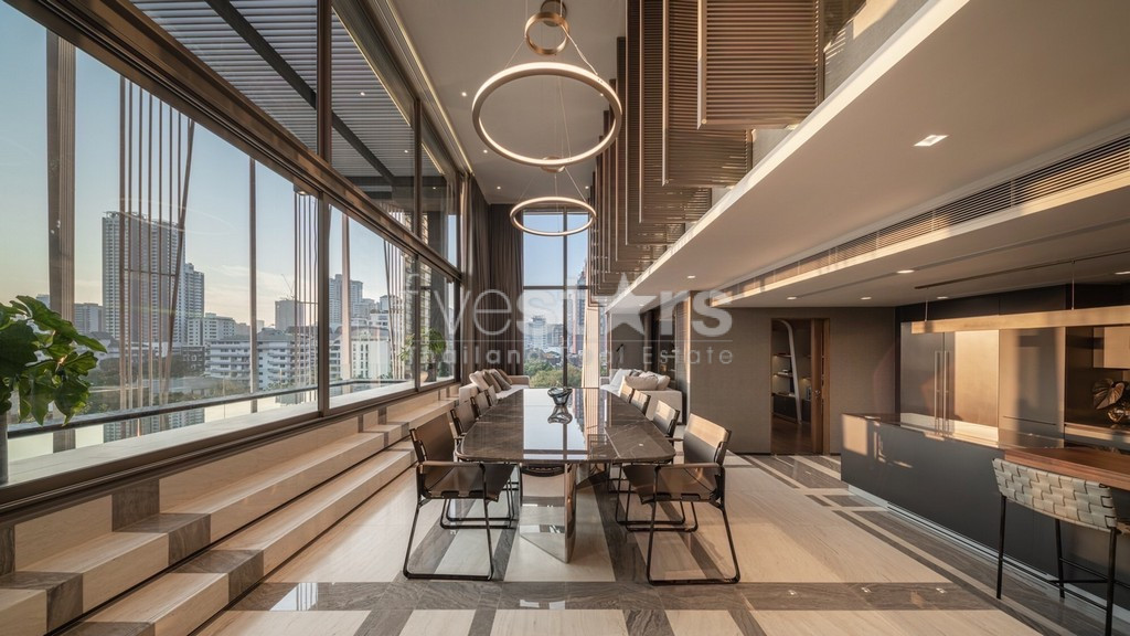Penthouse de 4 chambres avec piscine privative à vendre quartier Phromphong, photo 4