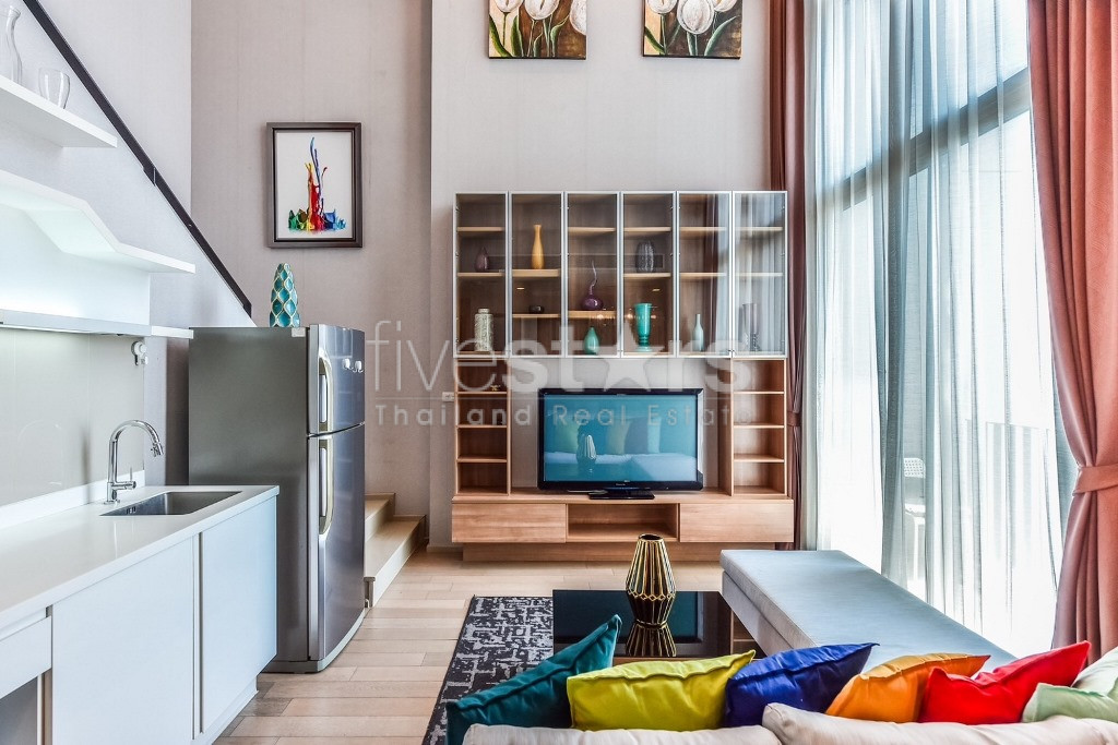 Condo duplex de 2 chambres à louer près du BTS Ratchathewi, photo 3