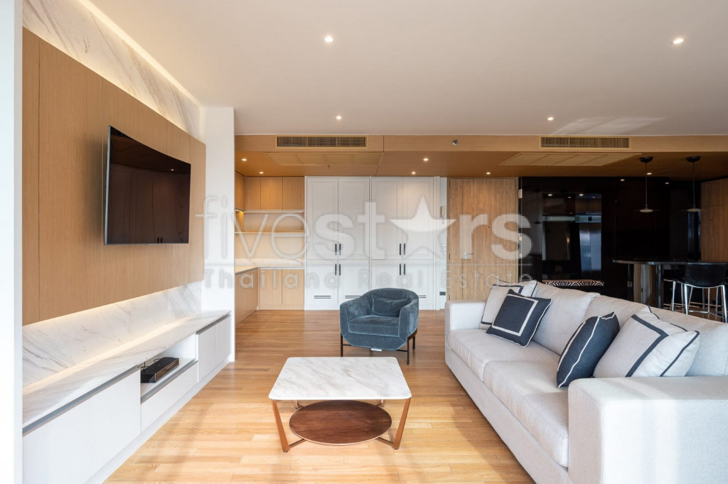 Appartement moderne avec 2 chambres à louer quartier Saladaeng, photo 2