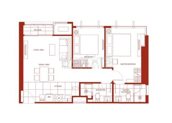 Condo 2 chambres à louer près de la station BTS Ratchathewi, photo 10