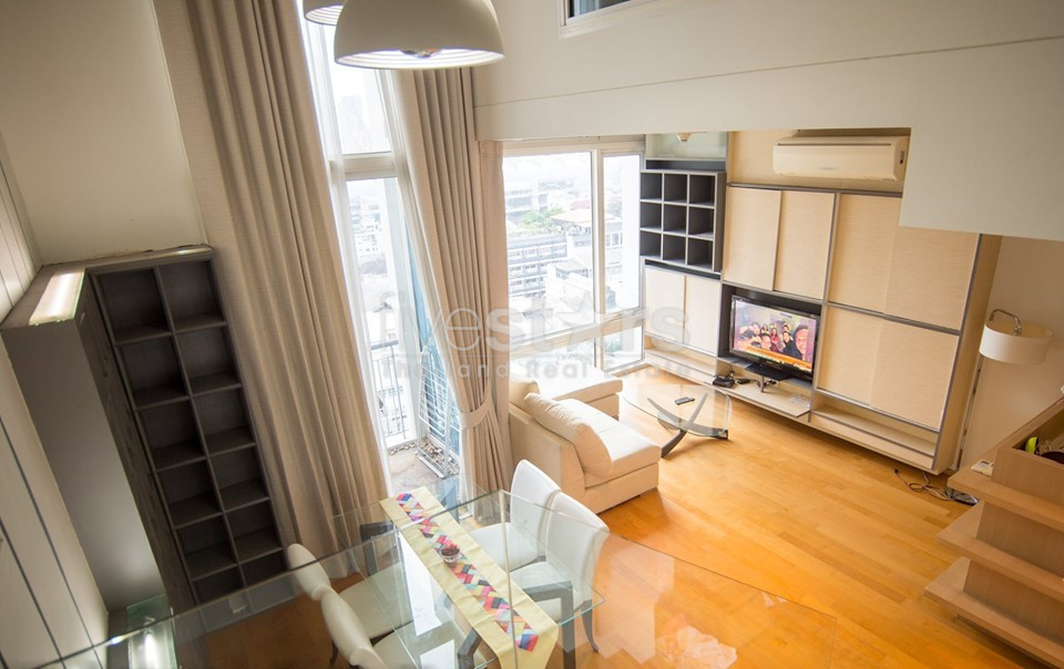 Duplex 1 bedroom  condo for rent near BTS Ratchathewi