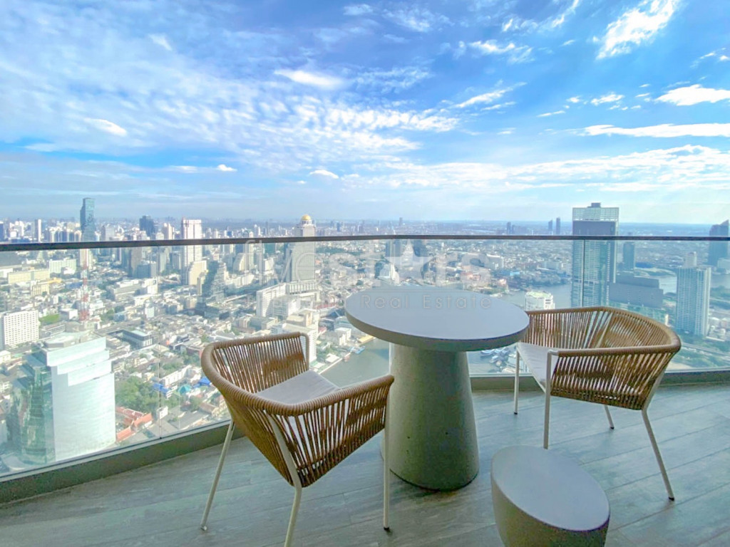 Condo de 3 chambres en étage élevé à louer au bord de la rivière Bangkok, photo 4