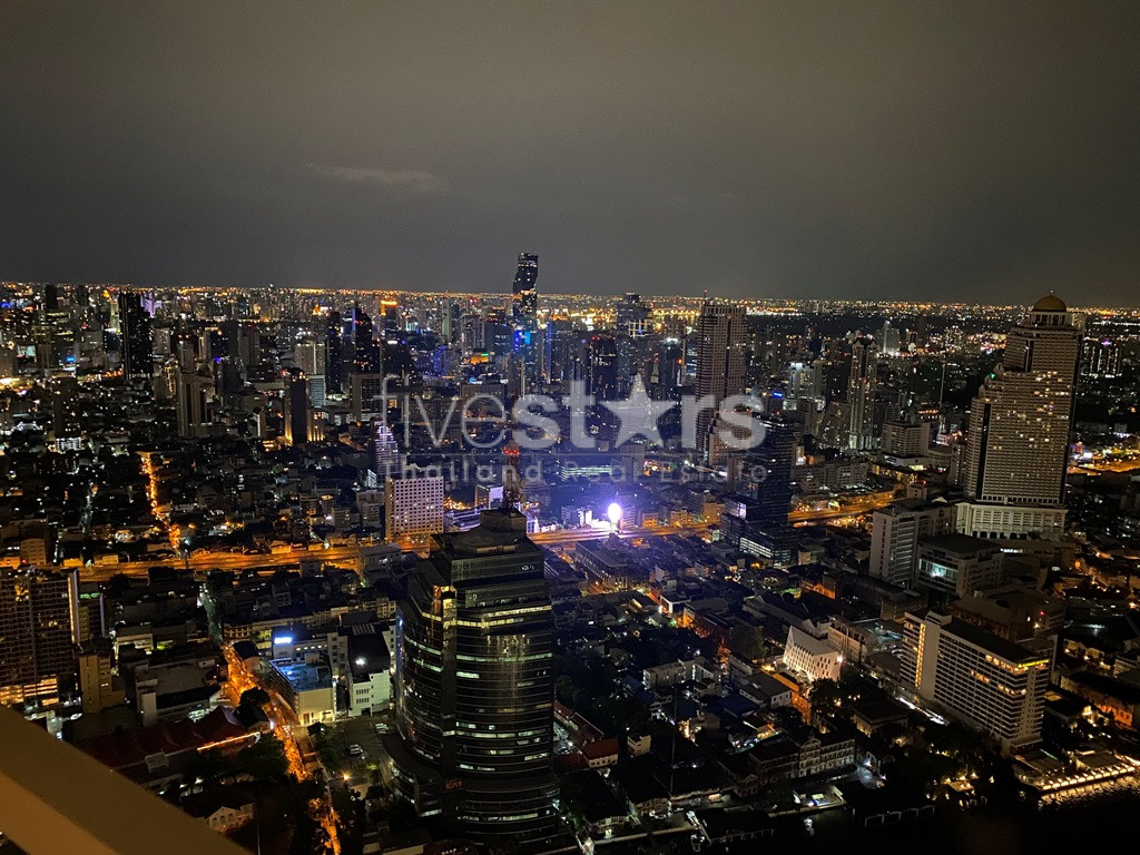 Condo de 3 chambres en étage élevé à louer au bord de la rivière Bangkok, photo 7
