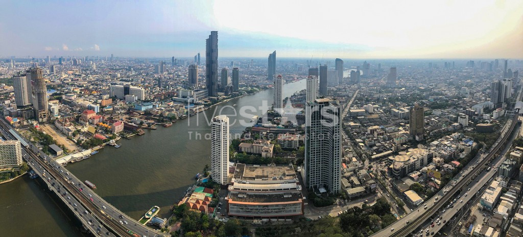 Superbe condo de 3 chambres au bord de la rivière à louer à Bangkok
