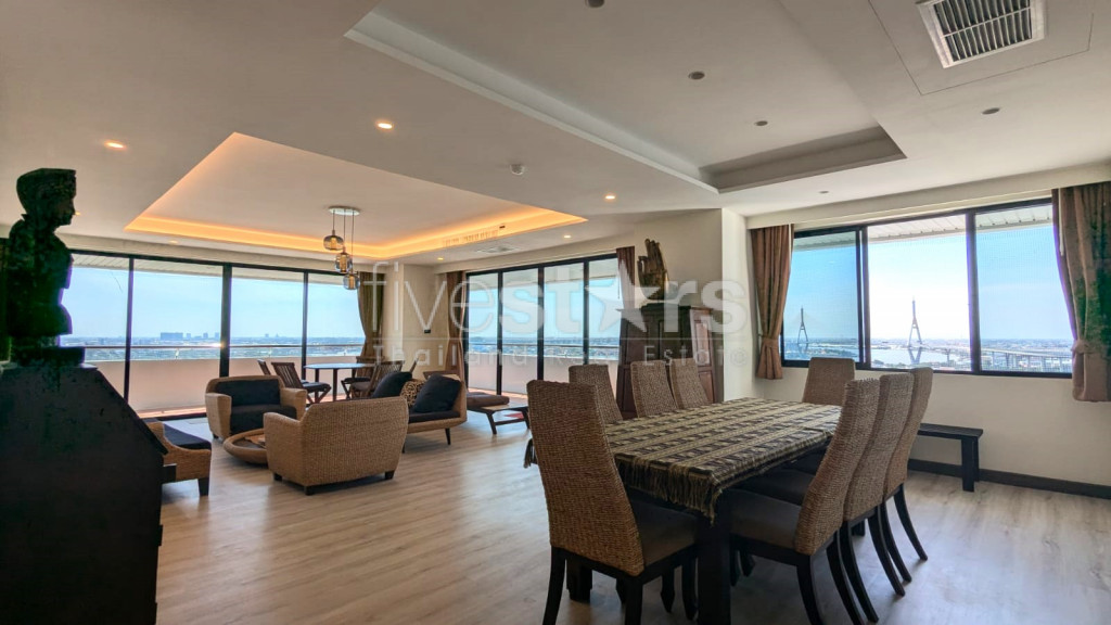 Grand Appartement de 3 Chambres, superbe vue à Rama 3