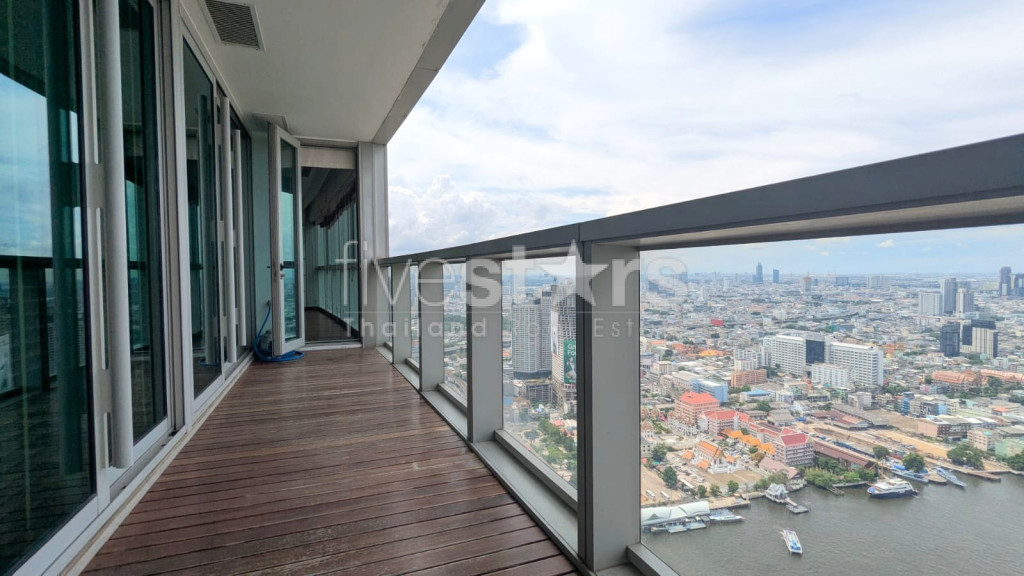 Appartement deux chambres à louer en bord de rivière, belle vue Chao Phraya, photo 5