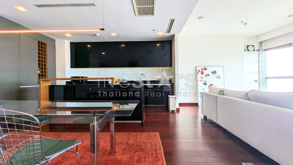 Appartement deux chambres à louer en bord de rivière, belle vue Chao Phraya, photo 6
