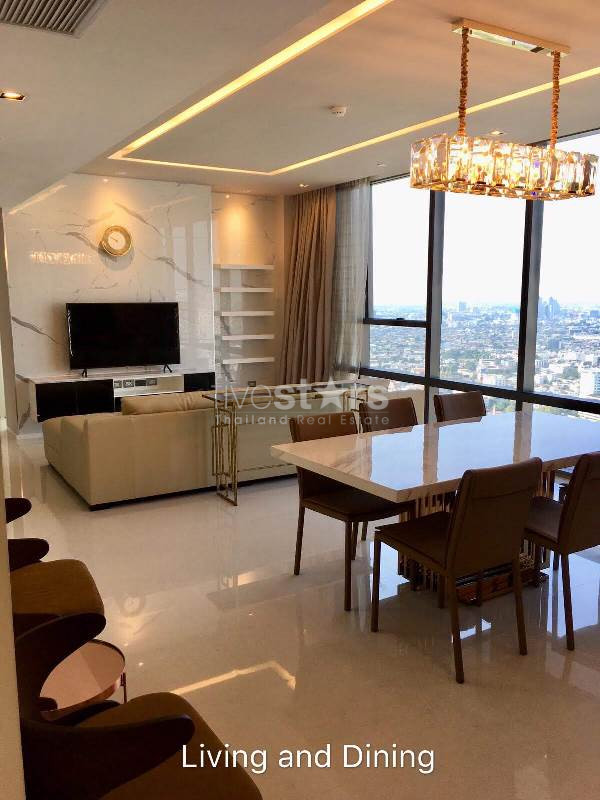 Luxury 2 bedrooms condominium for rent in Sathorn