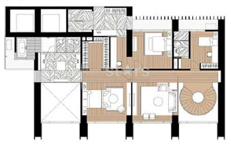 Duplex 4 chambres à louer sur Sathorn, photo 15