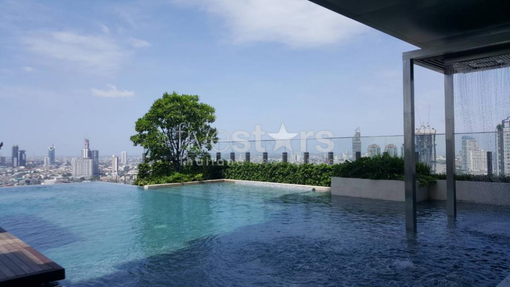 Brand new unit large 1 bedroom river view near BTS Surasak, photo 9