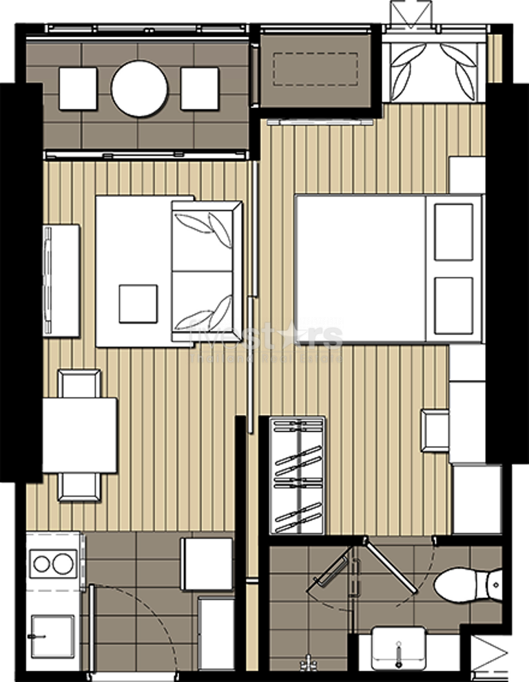 Brand new 1 bedroom condo for rent near MRT Samyan, photo 6