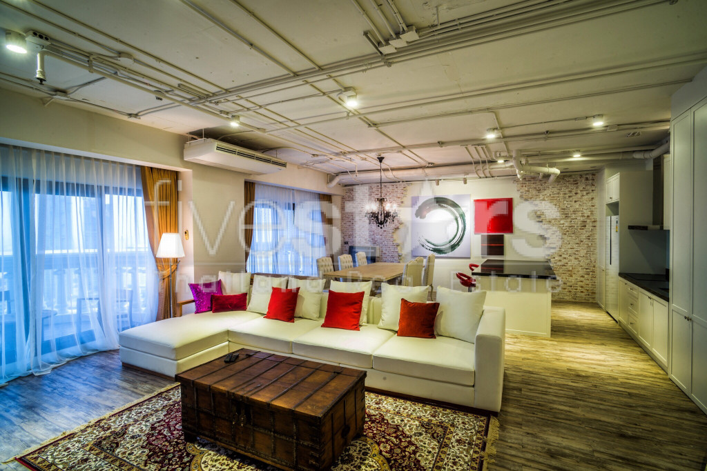 Stylish Luxury Loft Decoration 2 bedrooms in Silom for rent, photo 12